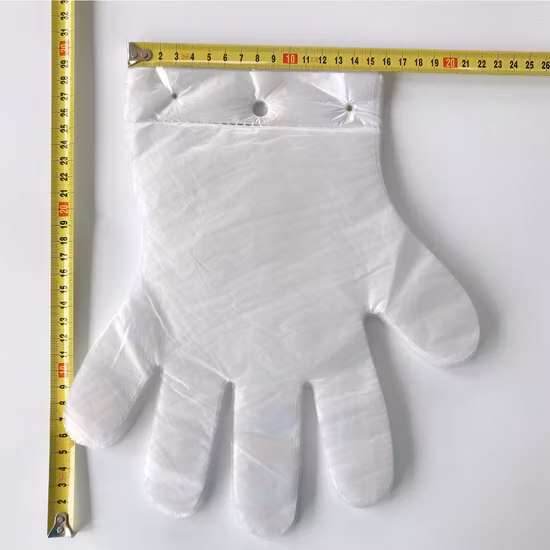 PVC Gloves 100PCS Bag Catering Takeaway Clear Thickened